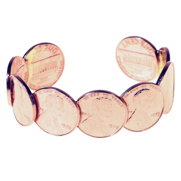 Genuine & Original Never-Broke Brand Copper Penny Bracelets - 5 Available Sizes - Picture 4 of 4